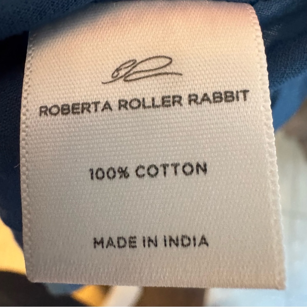 Roberta Roller Rabbit Blue Patterned Sleeveless M… - image 3